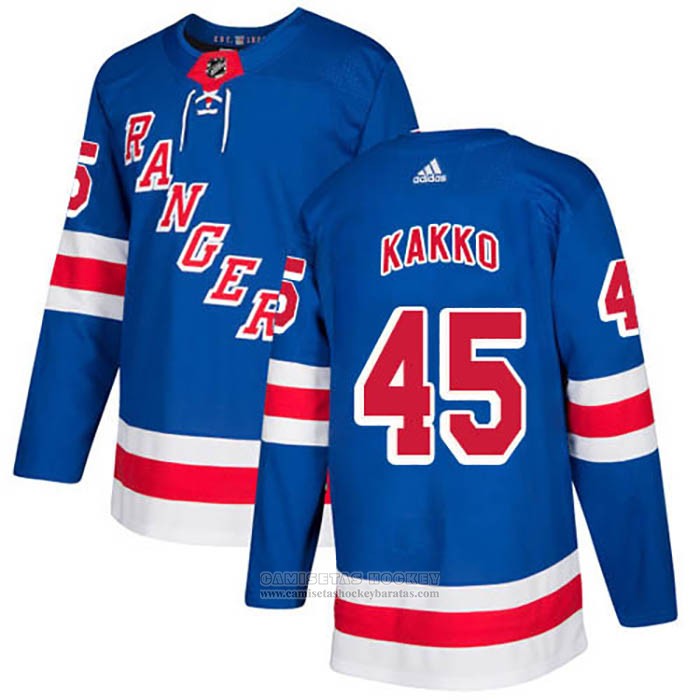 Camiseta Hockey New York Rangers 45 Kappo Kakko Primera Autentico Azul
